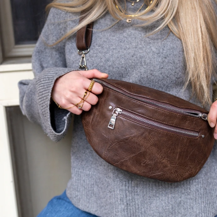 MARIANNE 2 Femme sac à la taille cuir végane