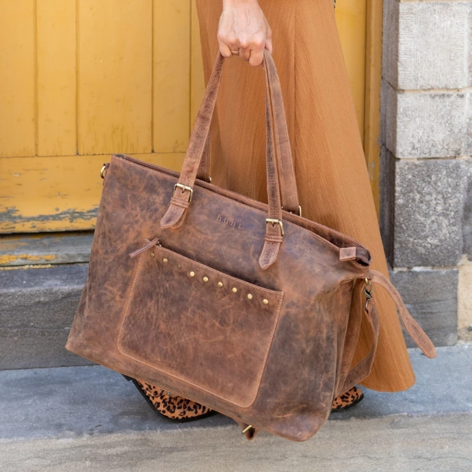 Sac fourre-tout en cuir hunt